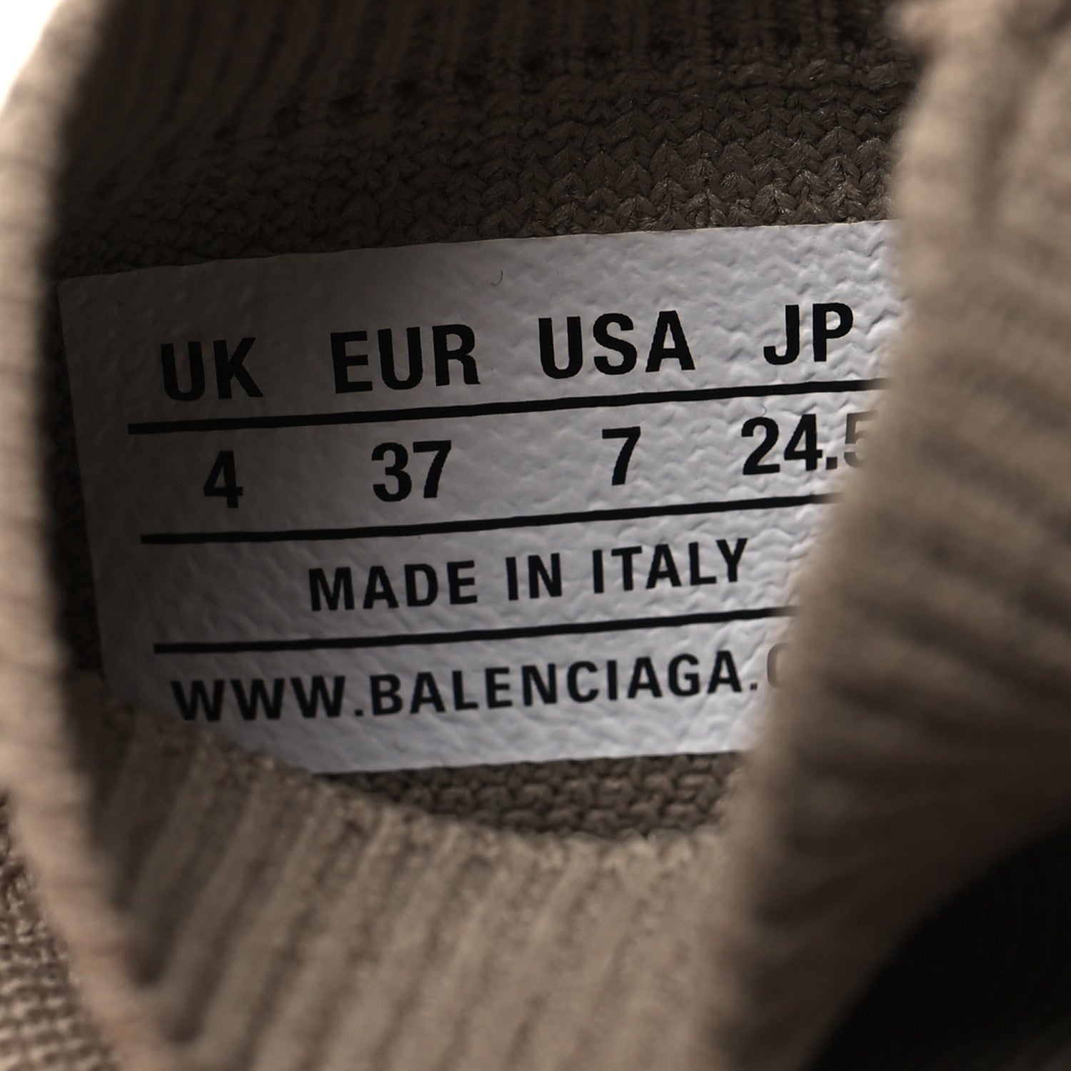 Balenciaga Neoprene Knit Womens Speed Graffiti Sneakers 37 Beige 6 of 8