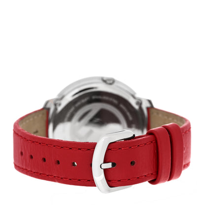 Fendi Stainless Steel Calfskin 36mm Fendi Run Away Quartz Watch Red 3 of 4