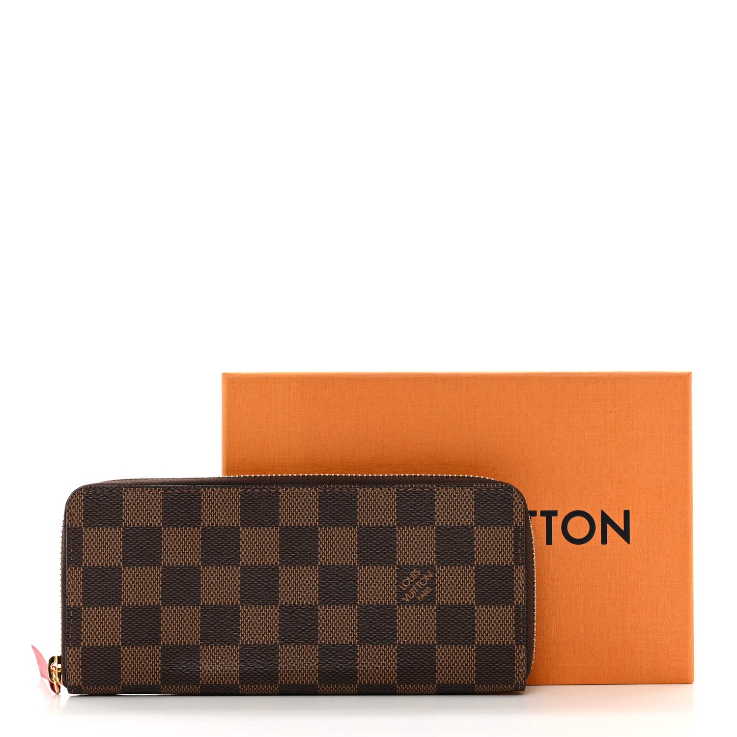 Louis Vuitton Damier Ebene Clemence Wallet Cherry 7 of 7