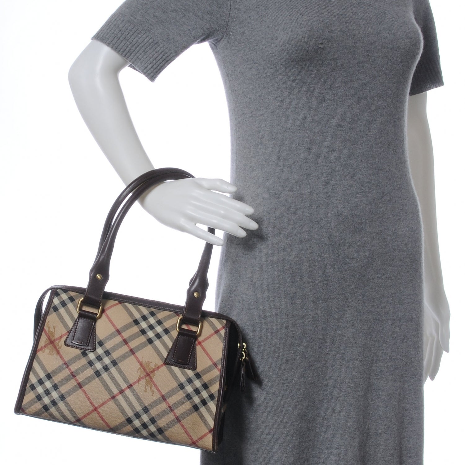 Burberry Haymarket Check Plaid Tote 2 of 8