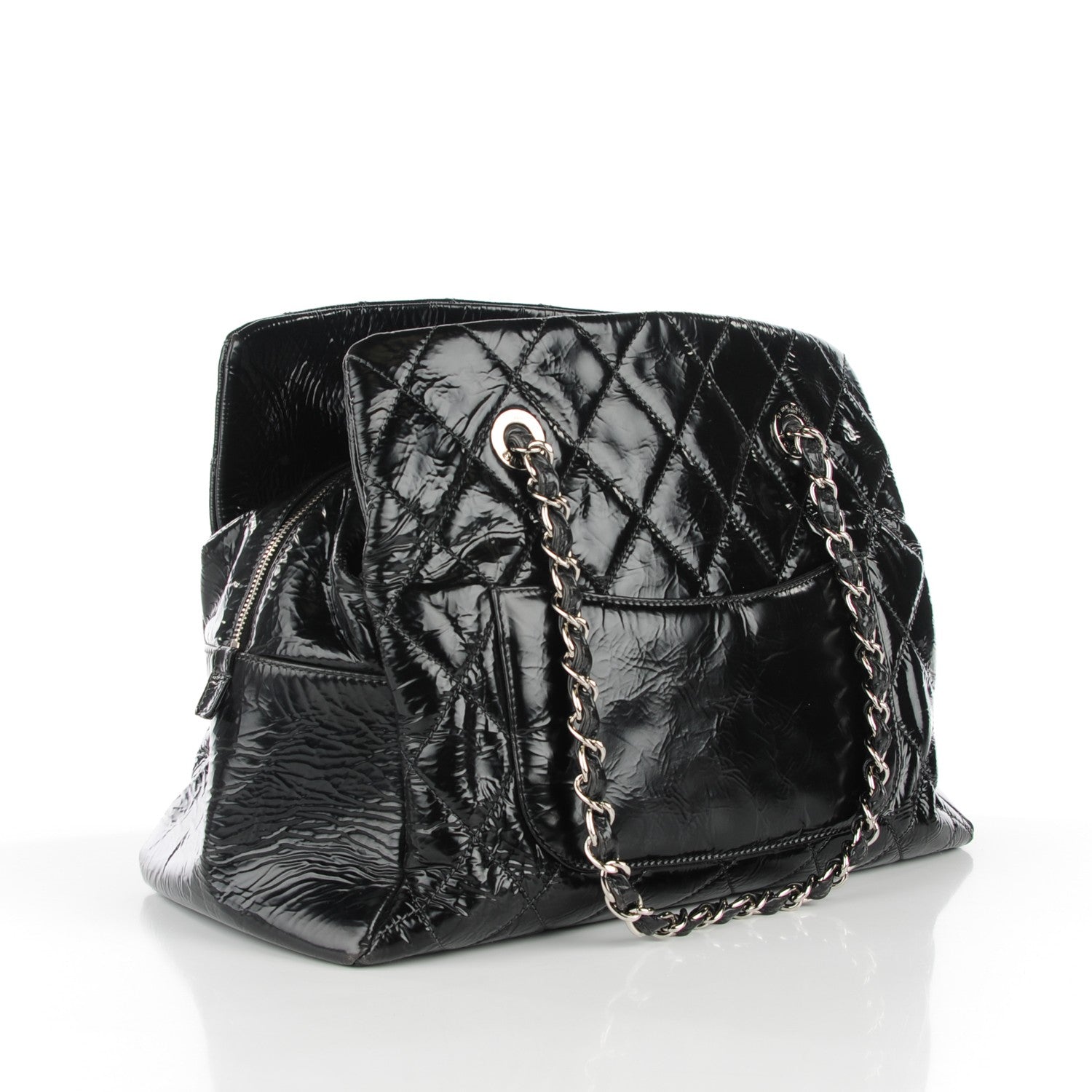 Chanel Patent Petit Timeless Shopping Tote PTT Black 3 of 8