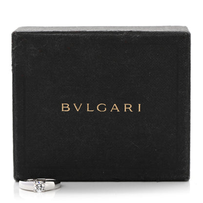 Bulgari Platinum Diamond .42ct Griffe Solitaire Engagement Ring 48 4.5 7 of 7