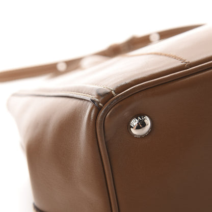 Prada Soft Calfskin Tote Cannella 13 of 15