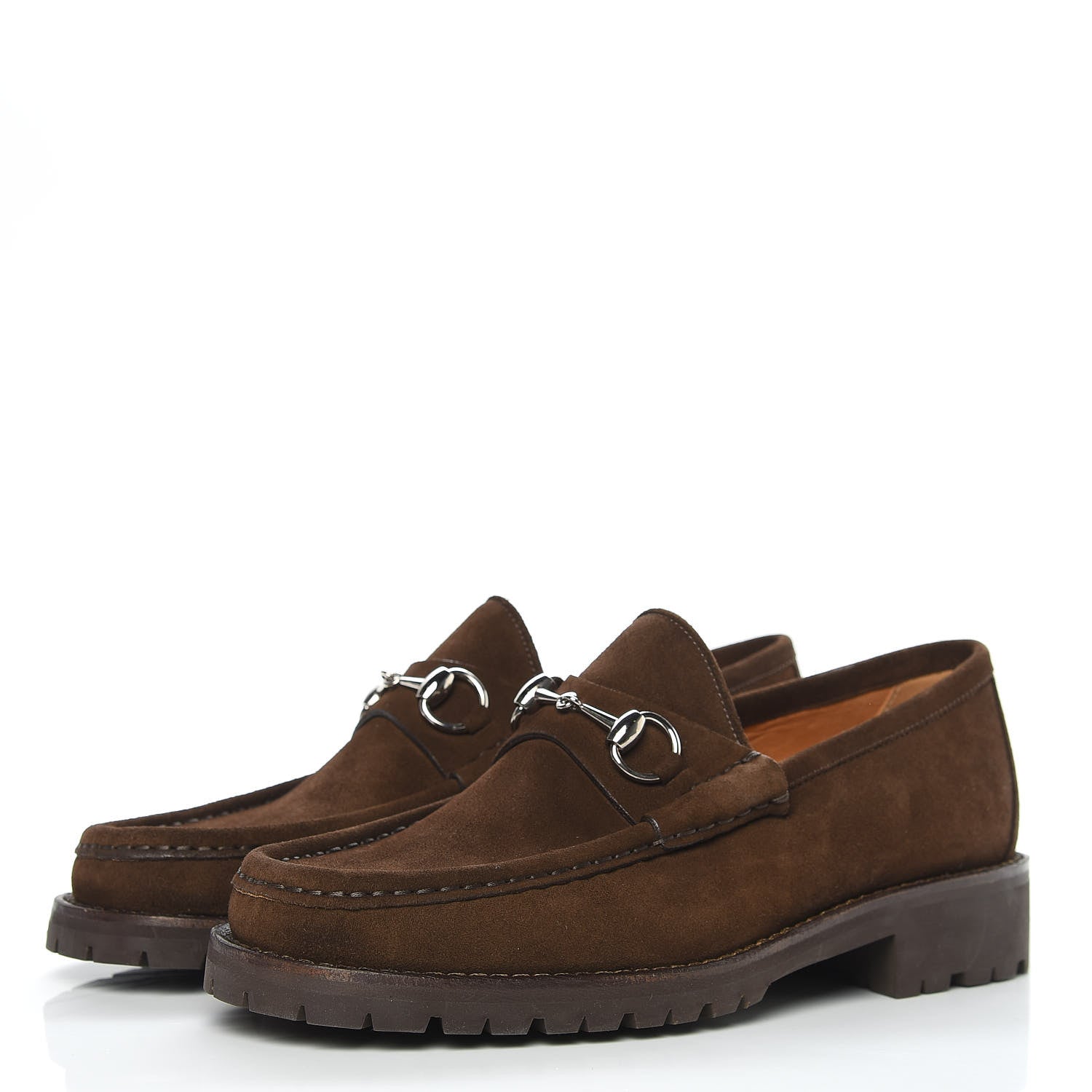 Gucci Suede Mens Horsebit Lug Sole Loafers 9 Jasper 3 of 9