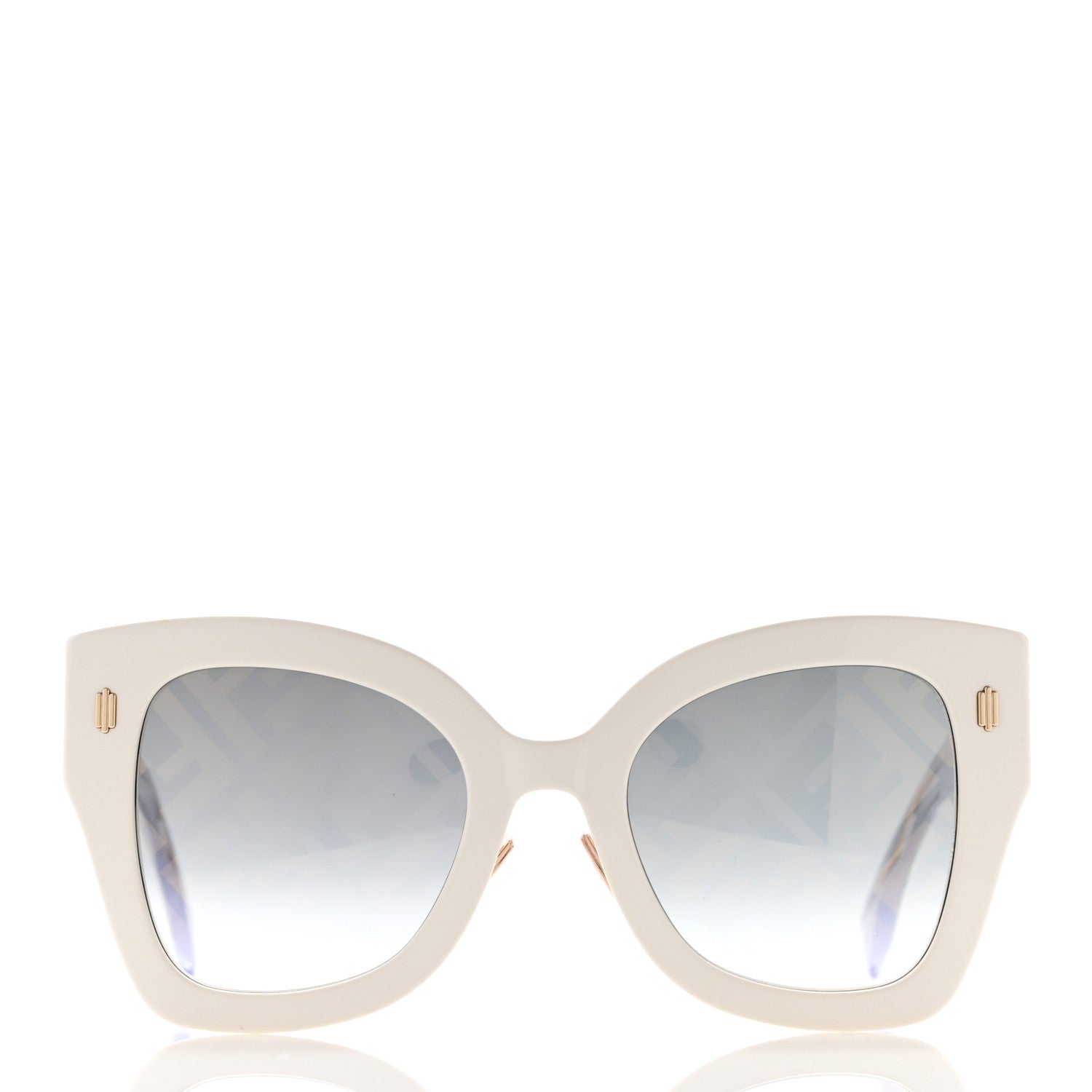 Fendi Acetate FF Sunglasses FF 0434/G/S White Gold 2 of 8