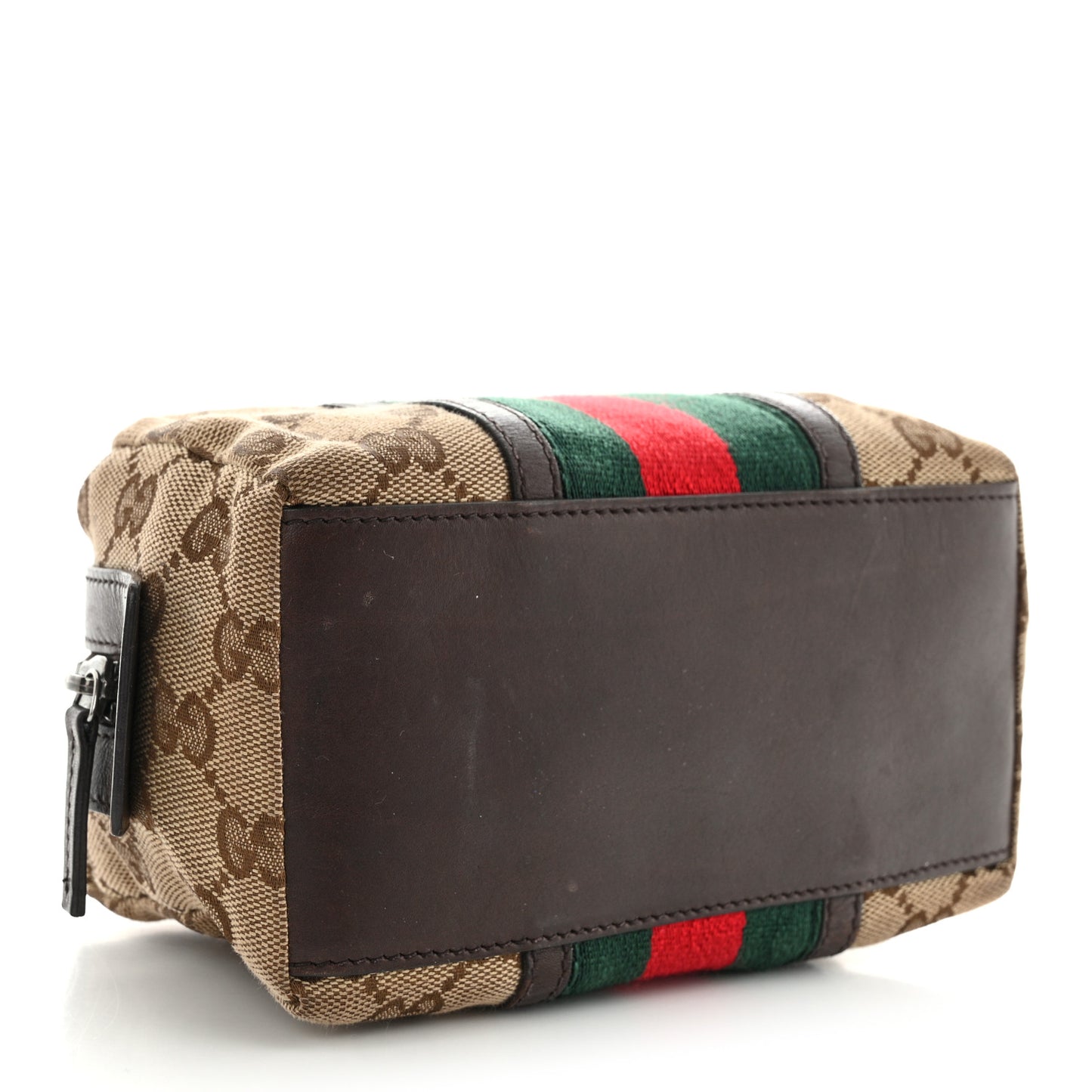 Monogram Web Small Cosmetic Case Dark Brown