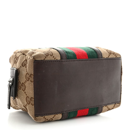 Gucci Monogram Web Small Cosmetic Case Dark Brown 4 of 11