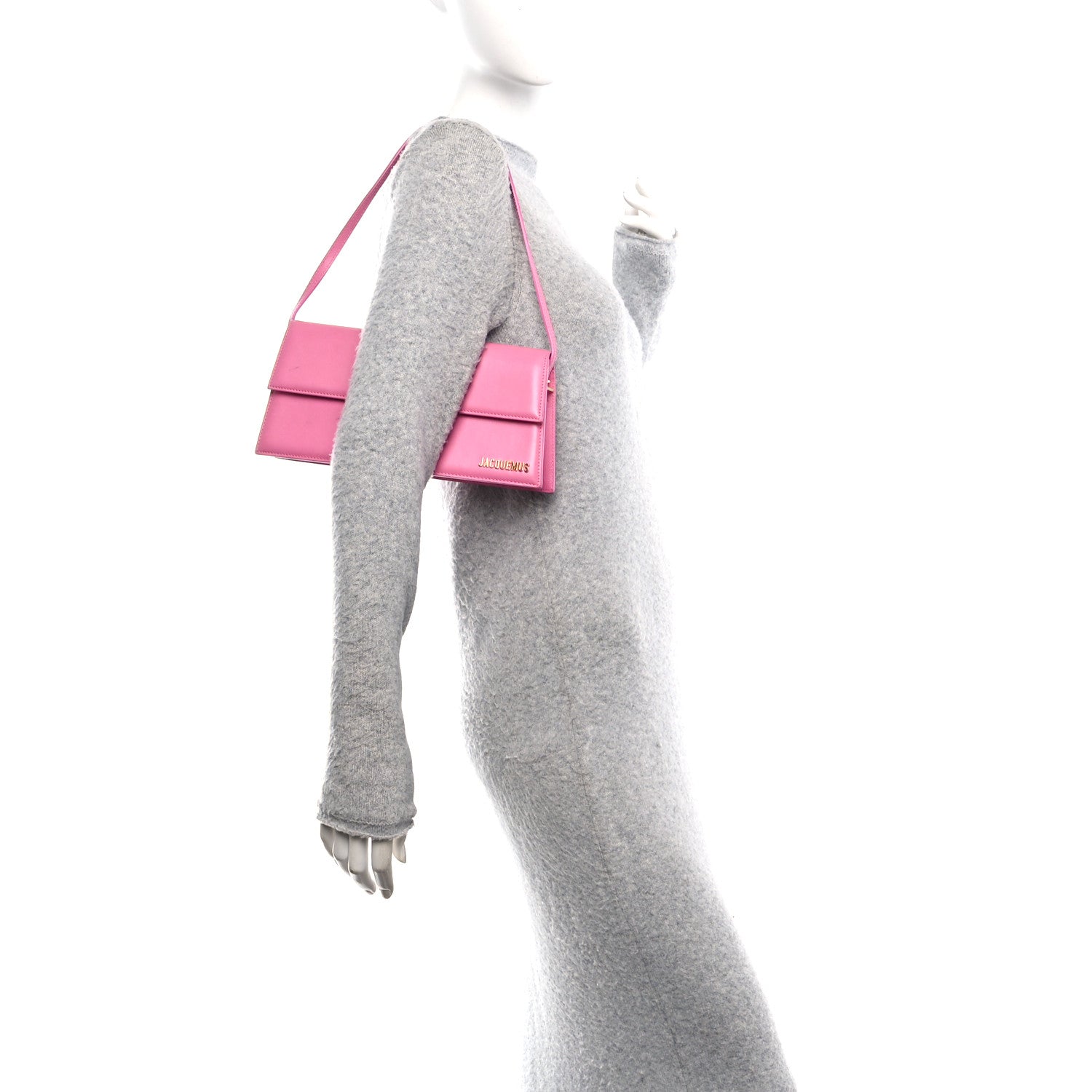 Jacquemus Smooth Calfskin Le Bambino Long Flap Pink 2 of 16
