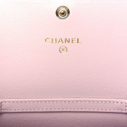 Chanel Caviar Quilted Coco Candy Card Holder On Chain Light Pink 6 of 12