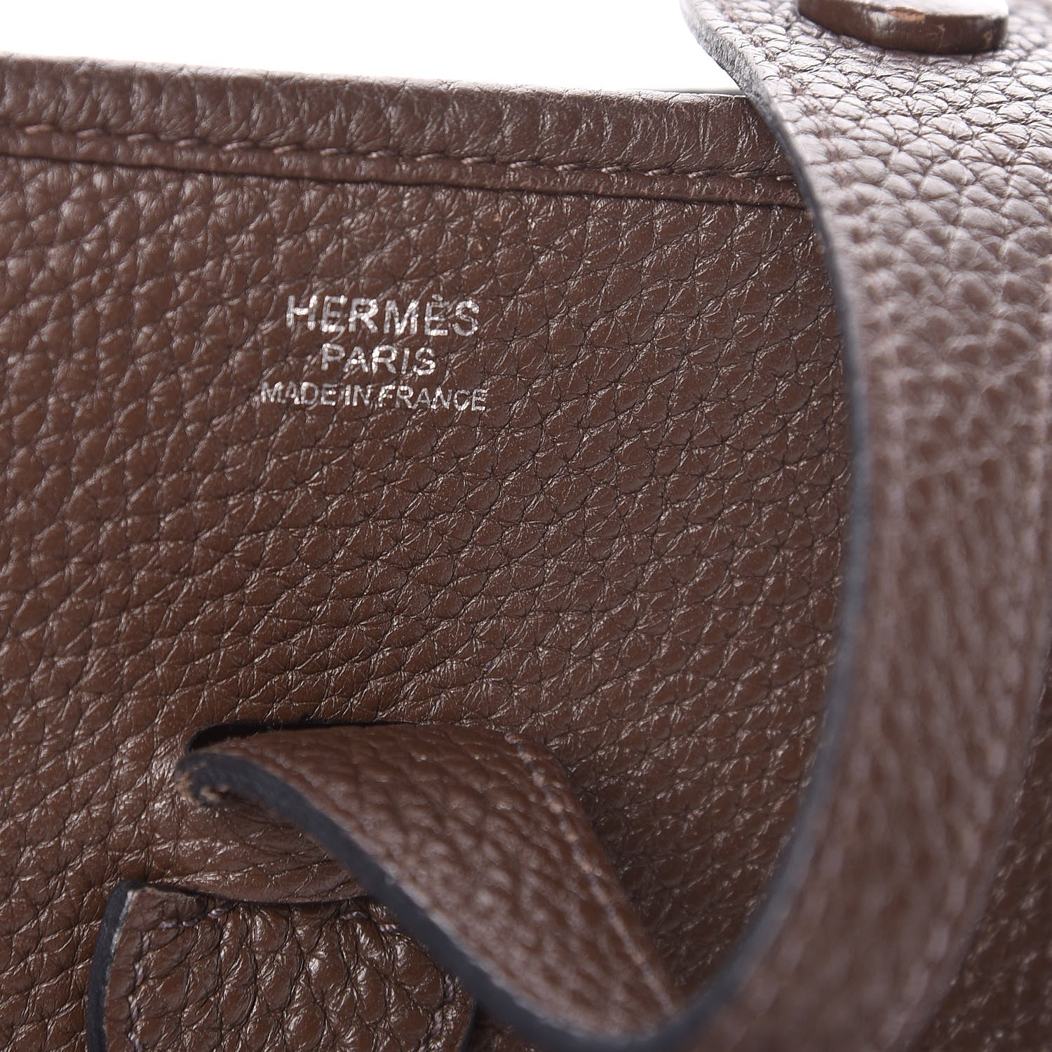 Hermes Taurillon Clemence Evelyne III PM Chocolate 6 of 16