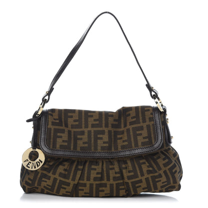 Fendi Zucca Small Chef Shoulder Bag Tobacco 1 of 10