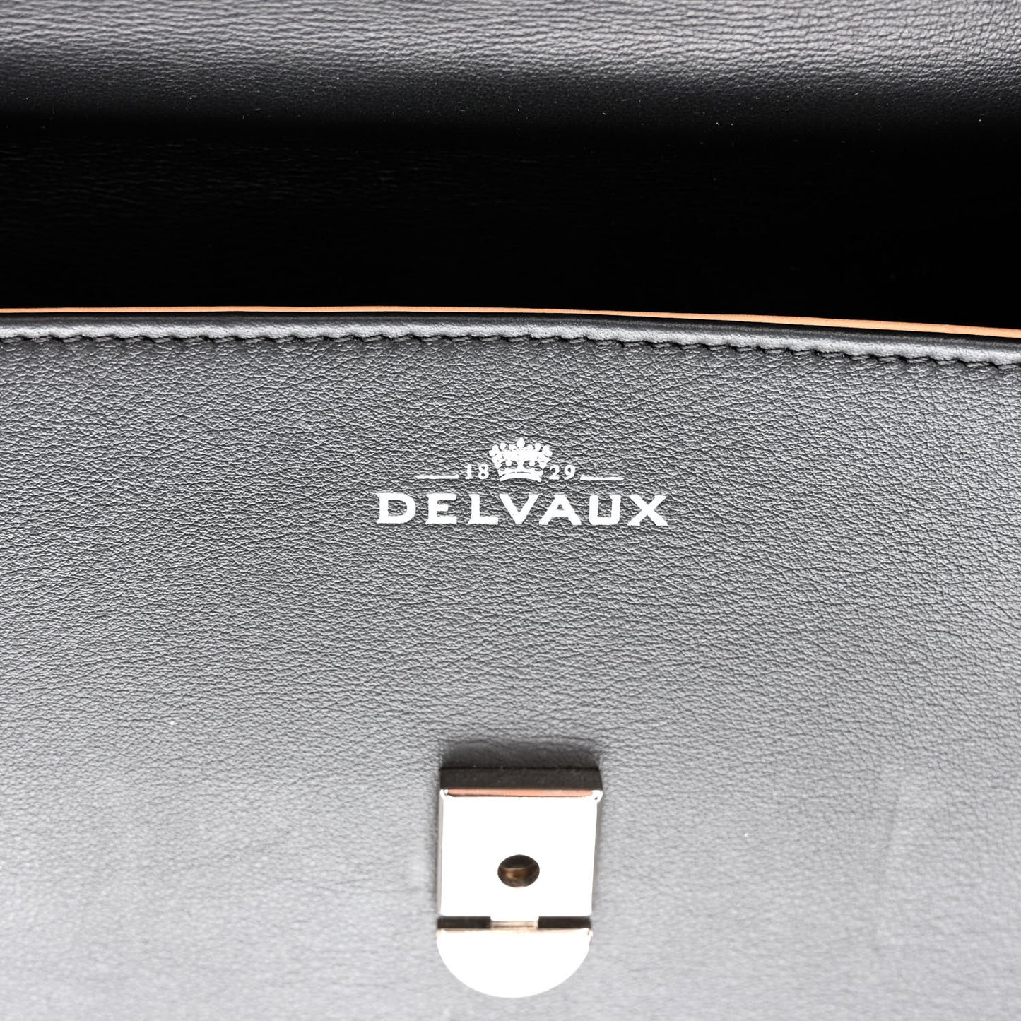 Calfskin GM Tempete Satchel Black