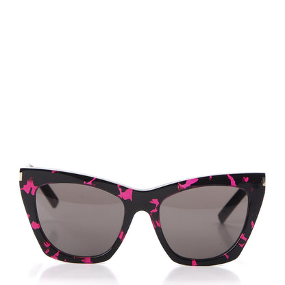 Saint Laurent New Wave SL214 Kate Cat Eye Sunglasses Pink Black 2 of 7