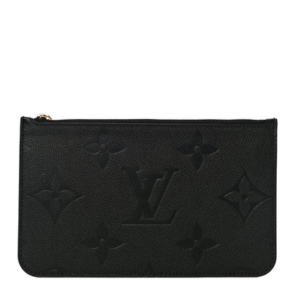 Louis Vuitton Empreinte Monogram Giant Neverfull MM Pochette Black 1 of 10