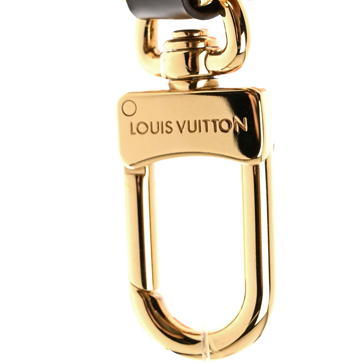 Louis Vuitton Shearling LV Paw Key Holder Bag Charm Brown 3 of 6