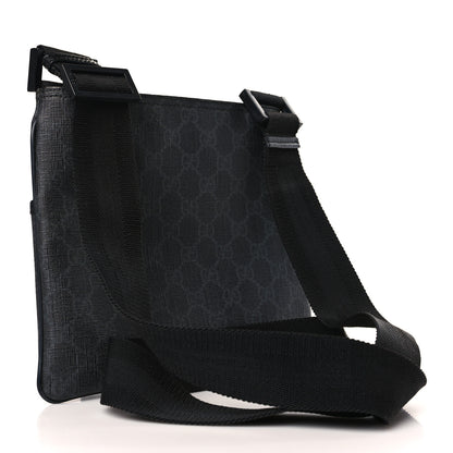 Gucci GG Plus Flat Messenger Bag Black Grey 3 of 9