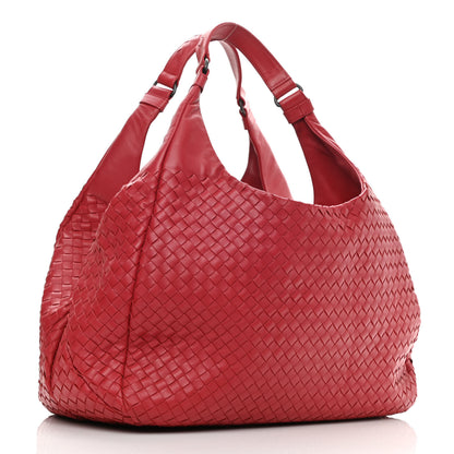 Bottega Veneta Nappa Intrecciato Campana Hobo Red 2 of 10