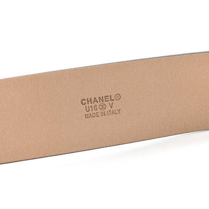 Chanel Calfskin Belt 95 38 Black 3 of 7