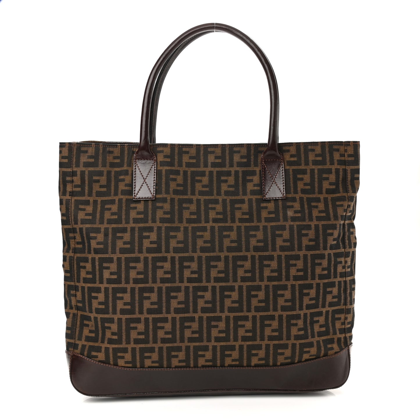 Zucca Calfskin Shopping Tote Tobacco