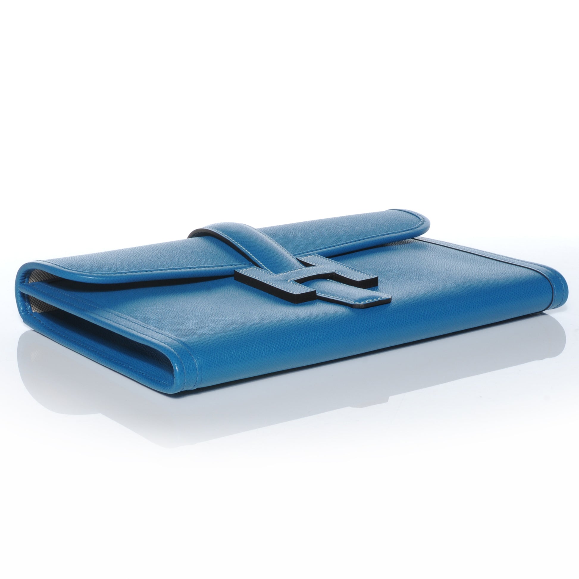 Hermes Epsom Jige Clutch Bleu Izmir 4 of 7