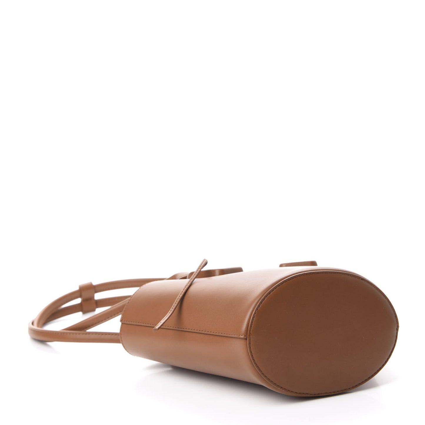 Calfskin Small Basket Tote Clay