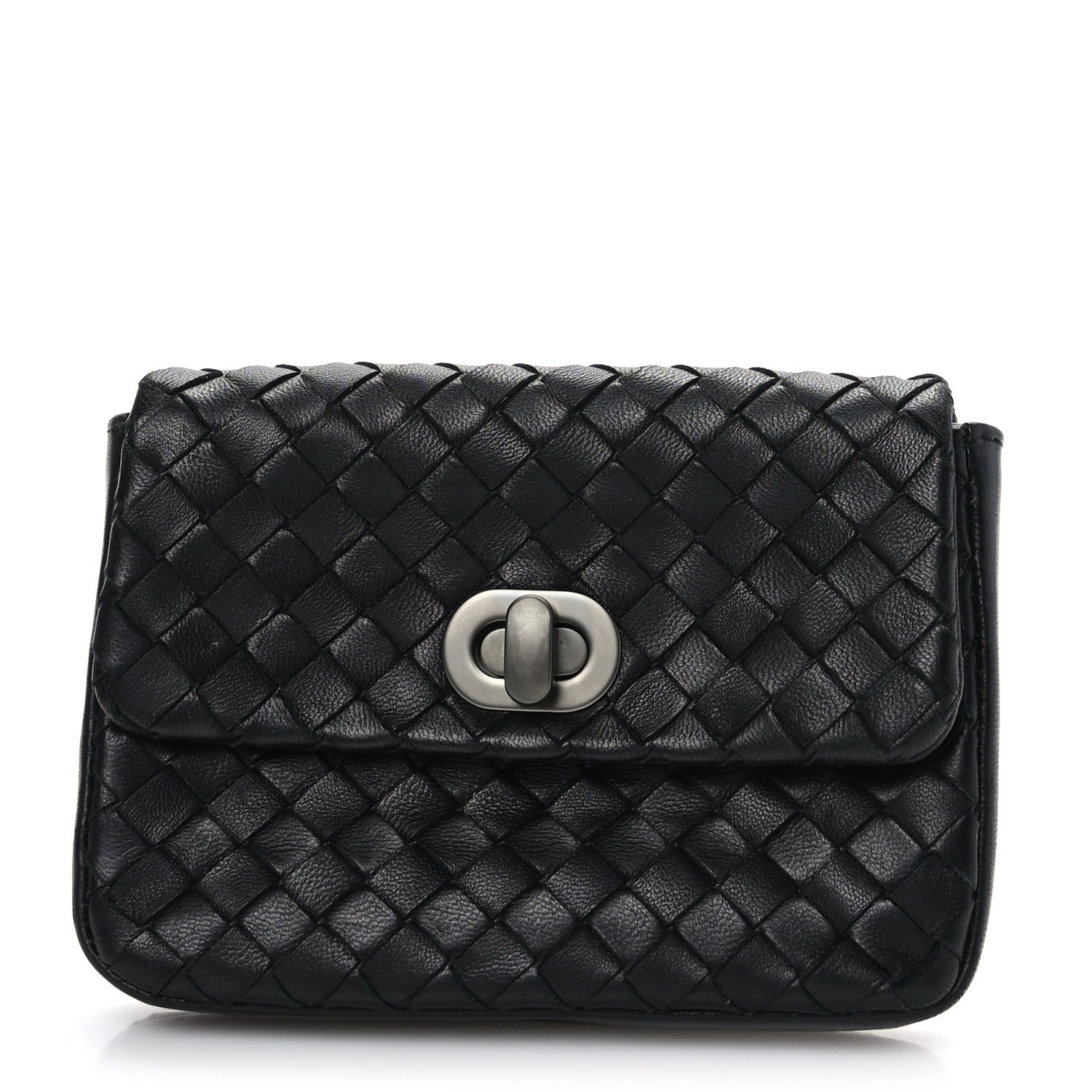 Bottega Veneta Nappa Intrecciato Small Pouch Black 1 of 6