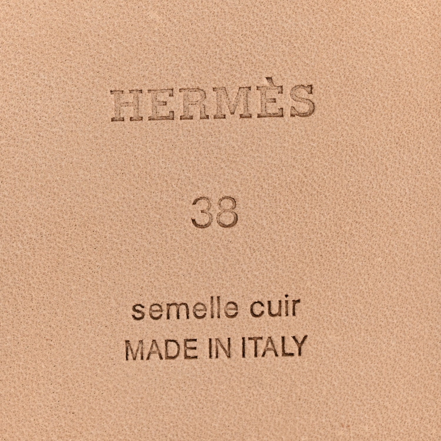 Hermes Box Calfskin Oran Sandals 38 Gold 7 of 11