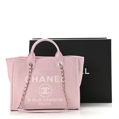 Chanel Mixed Fibers Small Deauville Tote Light Pink 12 of 12