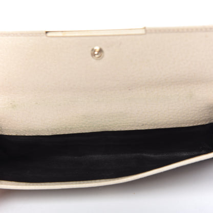 Gucci Monogram Metal Bar Continental Flap Wallet Off White 6 of 13