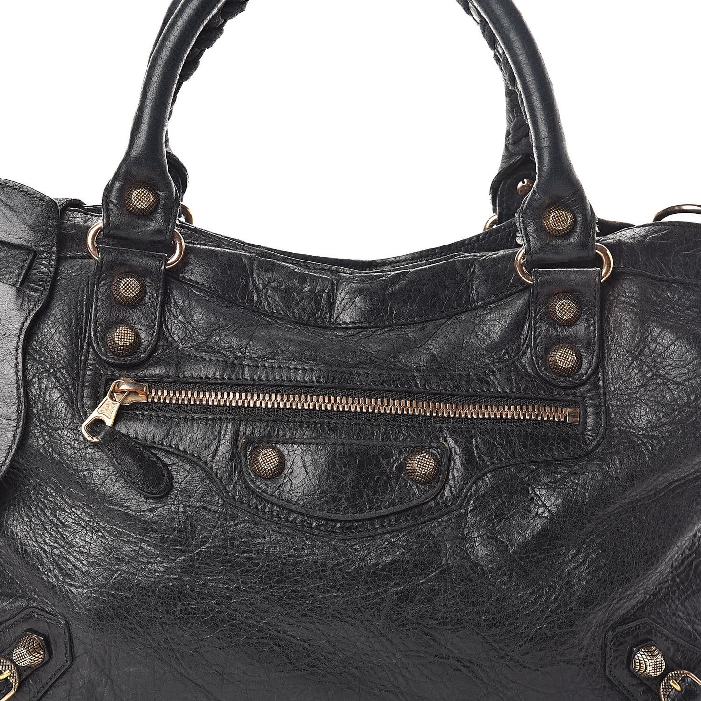 Agneau Giant 12 Rose Gold Hardware Town Black