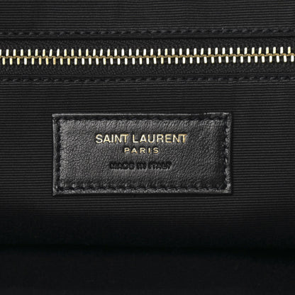 Saint Laurent Lambskin Quilted Maxi Icare Shopping Tote Black 7 of 11