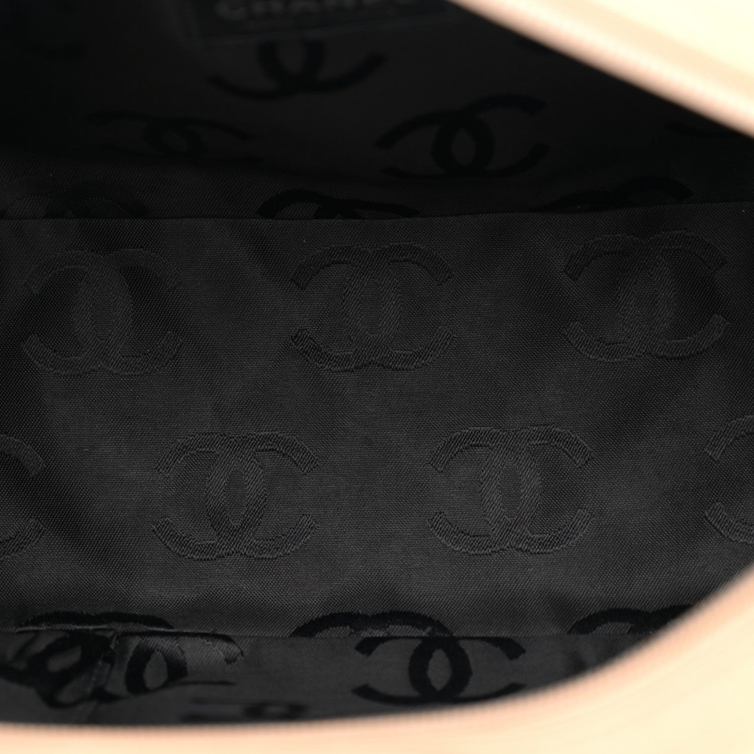 Chanel Calfskin Quilted Large Cambon Bowler Beige Black 5 of 15