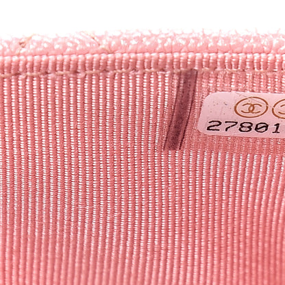 Chanel Iridescent Caviar Quilted Wallet on Chain WOC Rose Pink 7 of 11
