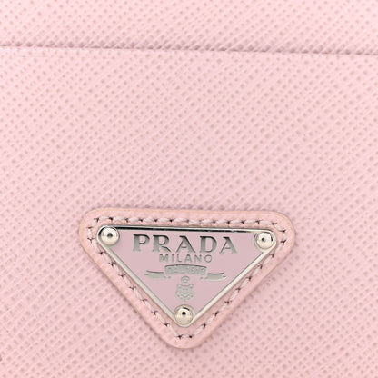 Prada Saffiano Triangle Card Case Alabastro 10 of 10