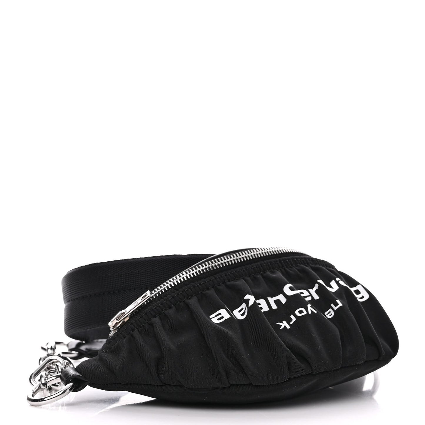 Nylon Logo Printed Belt Bag Black
