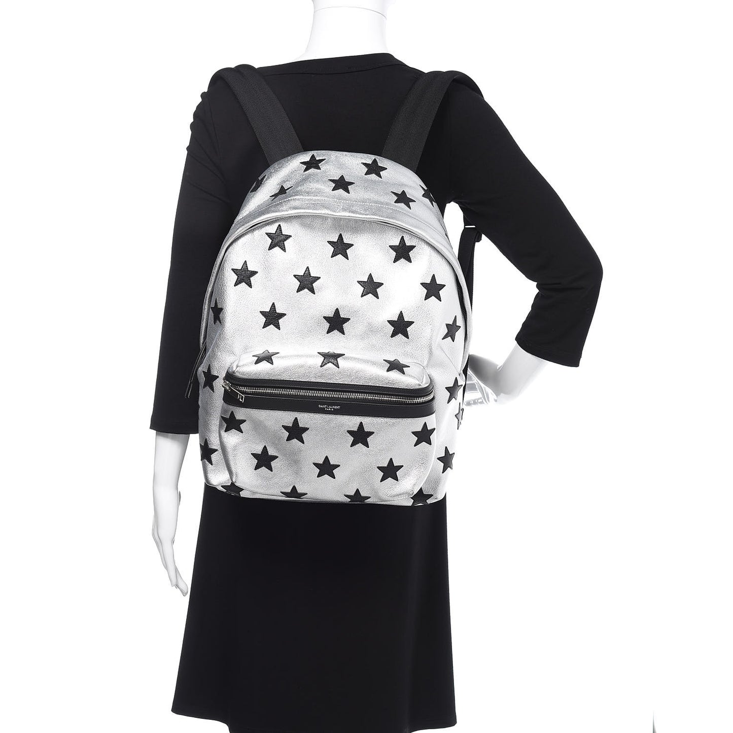 Metallic Buffalo Star Hunting Backpack Silver Black