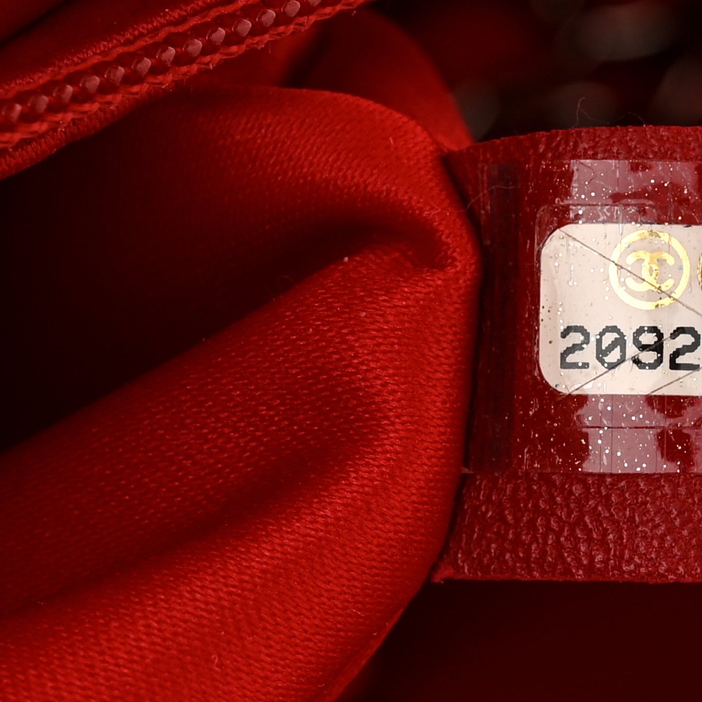 Lambskin Quilted Easy Carry Jumbo Flap Red