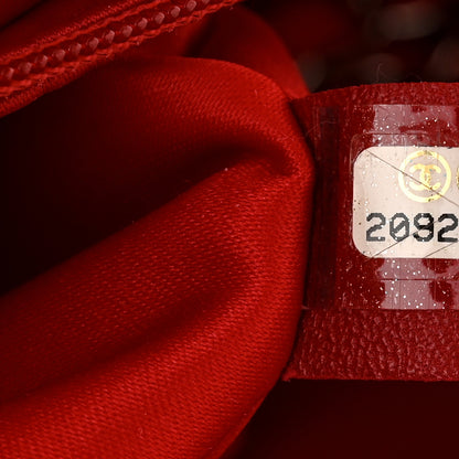 Chanel Lambskin Quilted Easy Carry Jumbo Flap Red 7 of 11