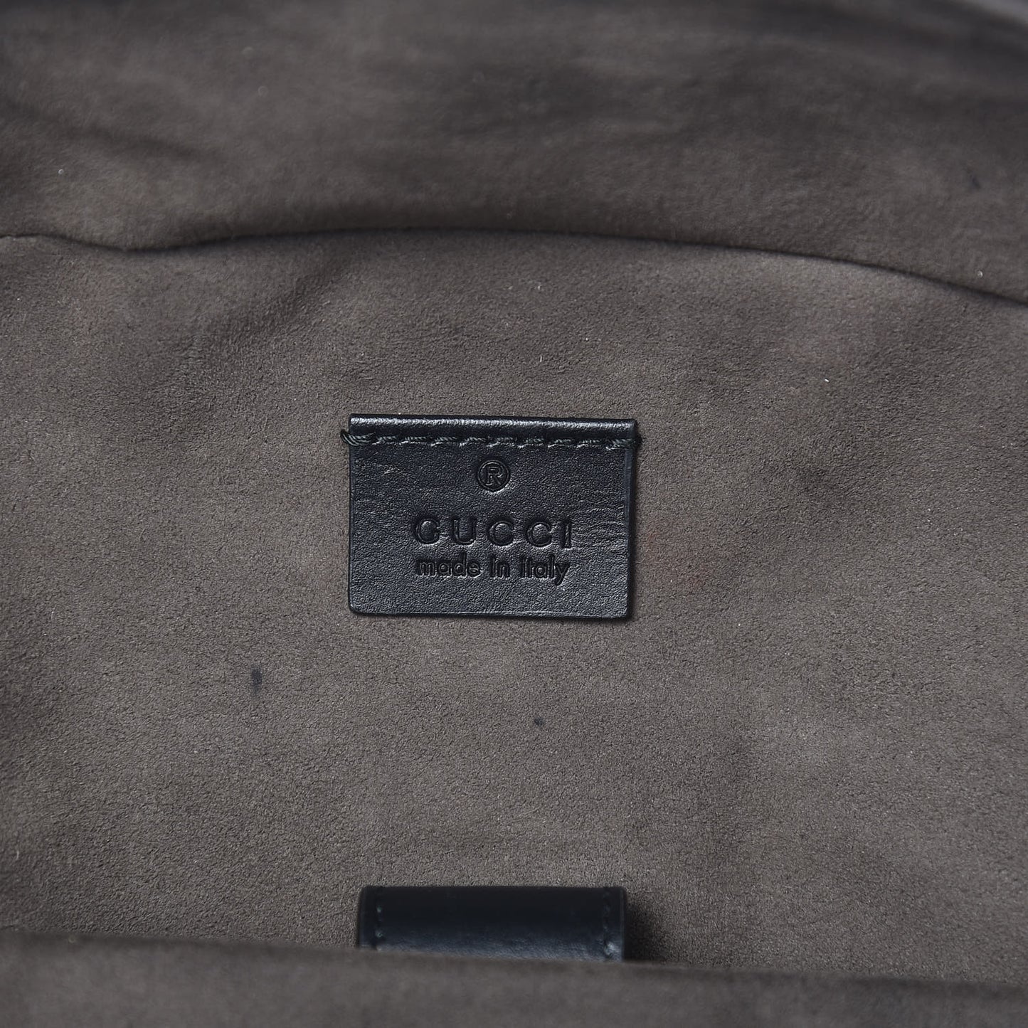 GG Supreme Monogram Medium Backpack Black