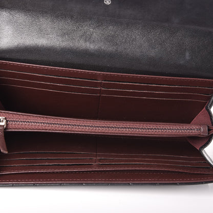 Chanel Lambskin Quilted Large Gusset Flap Wallet Black 5 of 10