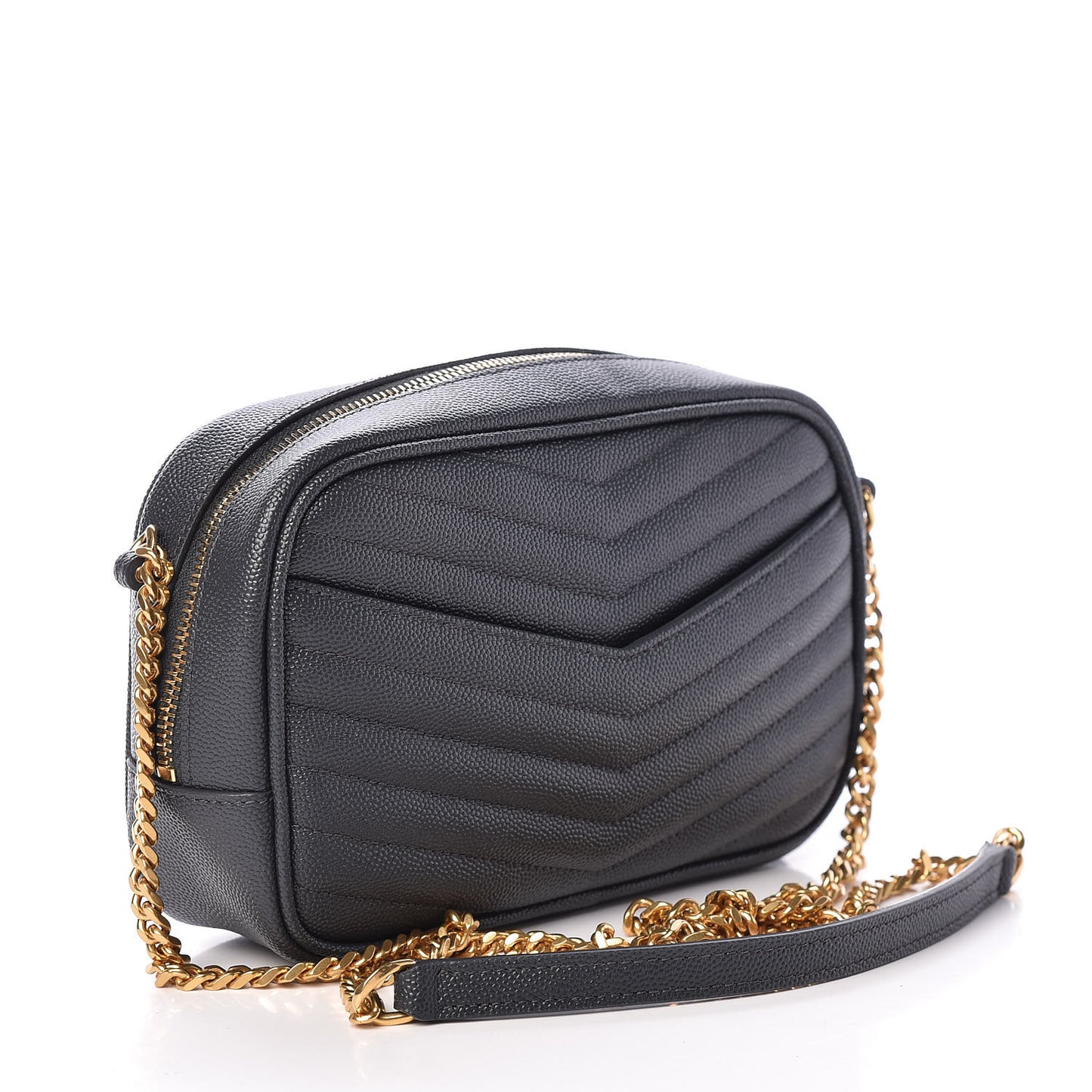 Grain De Poudre Matelasse Monogram Mini Lou Camera Bag Dark Smog