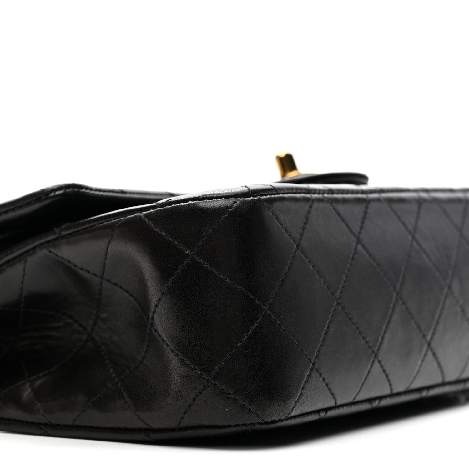 Chanel Lambskin Quilted Small Double Flap Black 10 of 16