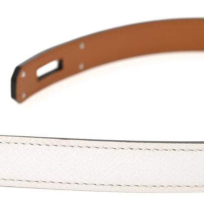 Hermes Epsom Kelly Belt White 6 of 6