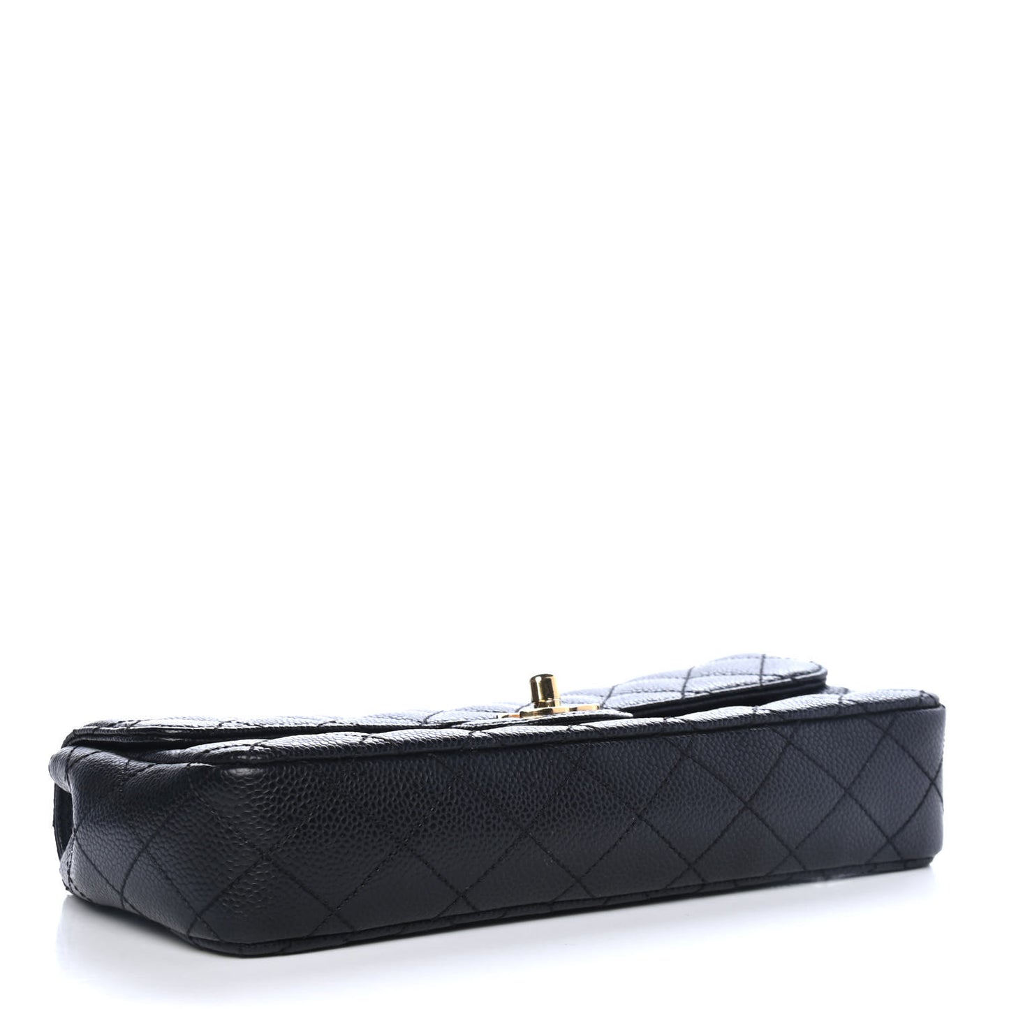 Caviar Quilted East West Flap Black