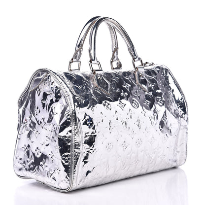 Louis Vuitton Monogram Miroir Speedy 30 Silver 3 of 18