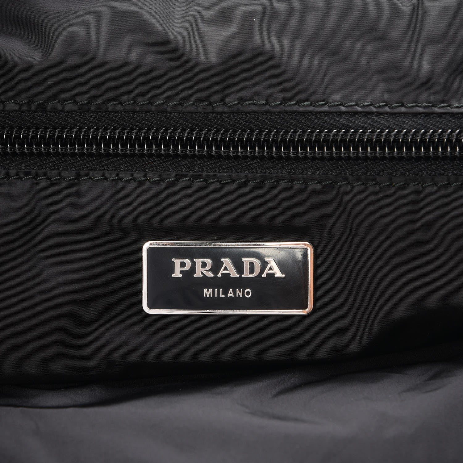 Prada Nylon Cinch Backpack Black 6 of 6