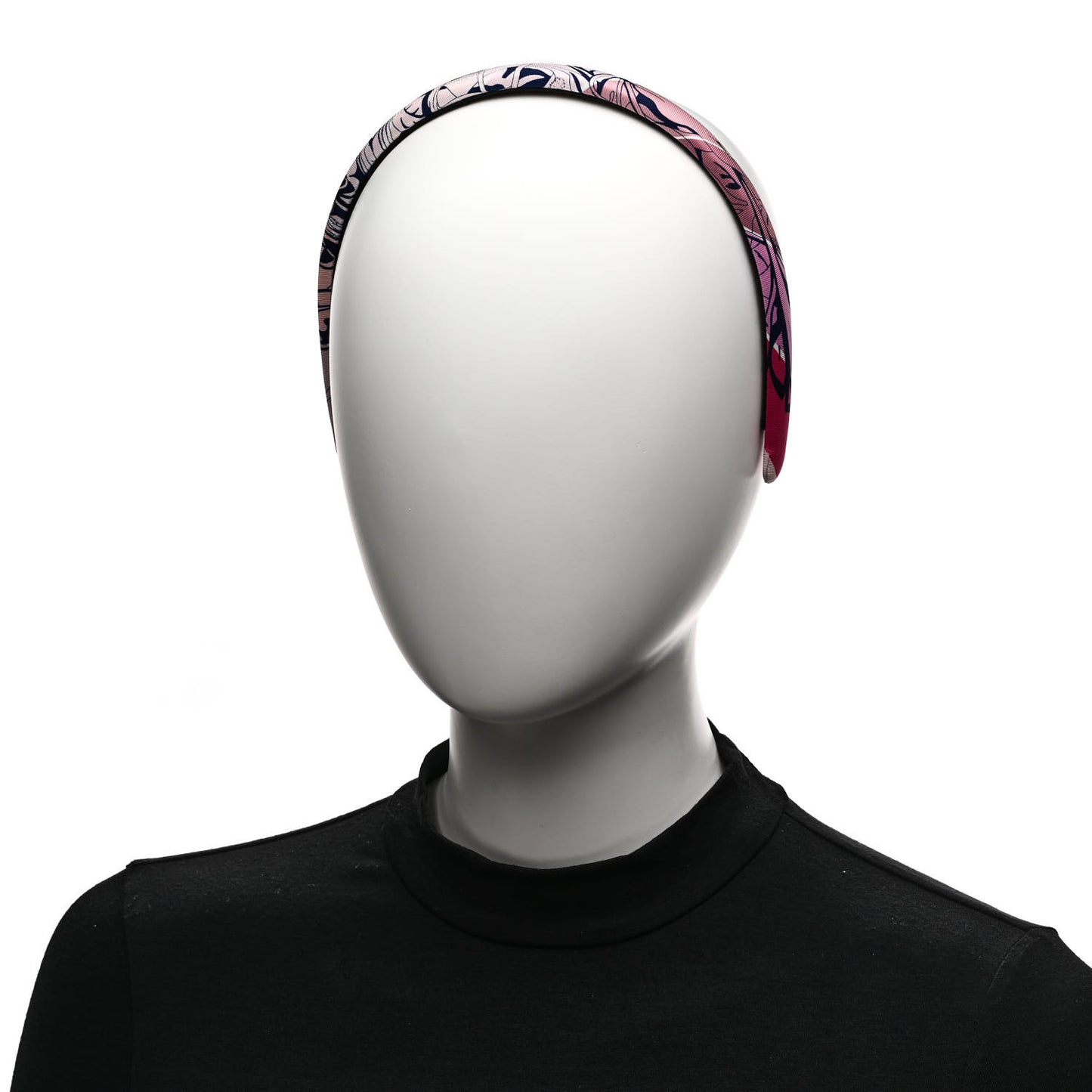 Silk Twill Jungle Love Rainbow Elsa Headband Rose