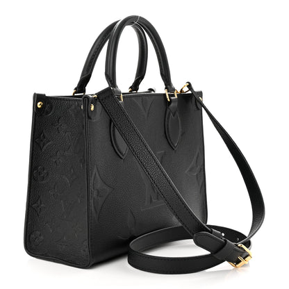 Louis Vuitton Empreinte Monogram Giant Onthego PM Black 3 of 10