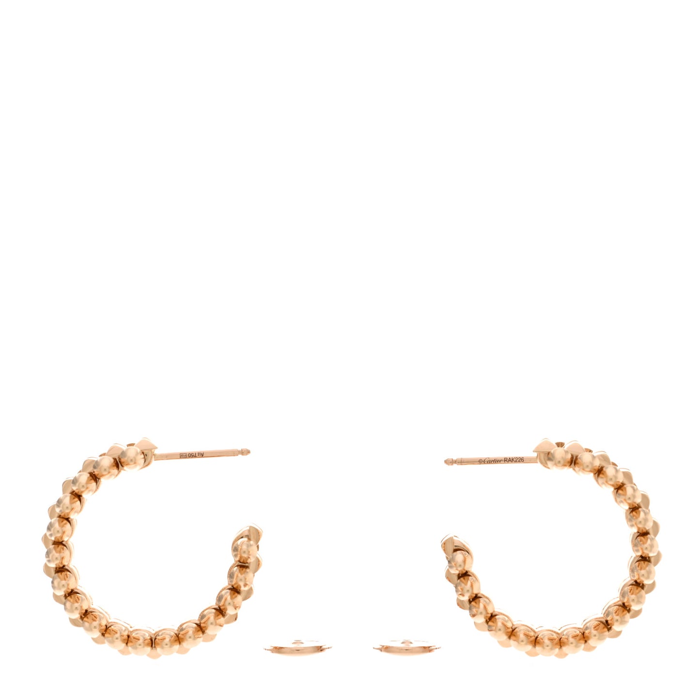 18K Pink Gold Clash de Cartier Double Row Earrings