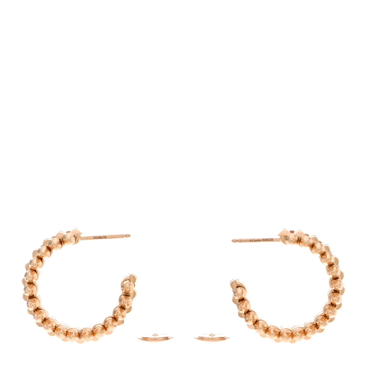 Cartier 18K Pink Gold Clash de Cartier Double Row Earrings 3 of 5